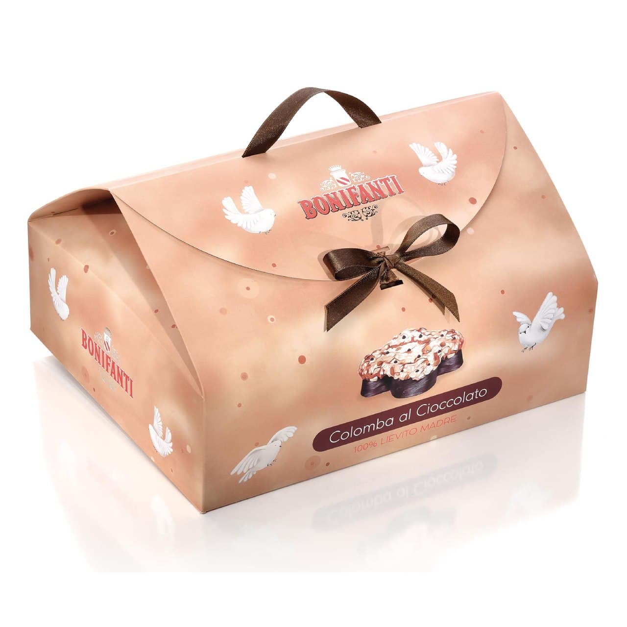 Colomba con pezzi di cioccolato bonifanti in bauletto 1kg