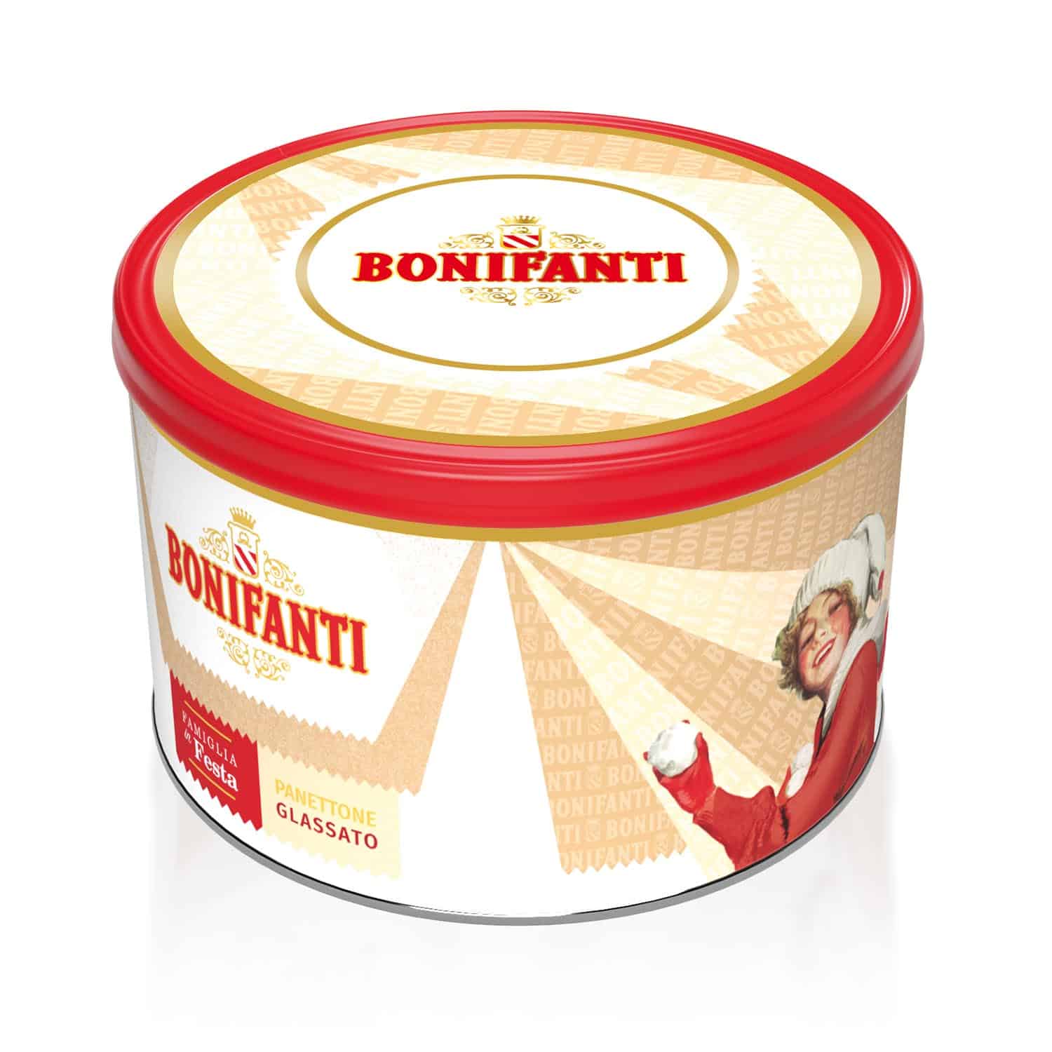 Latta famiglia in festa panettone glassato bonifanti 750g