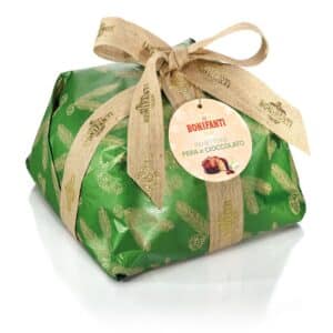 Incarto panettone bonifanti pera e cioccolato